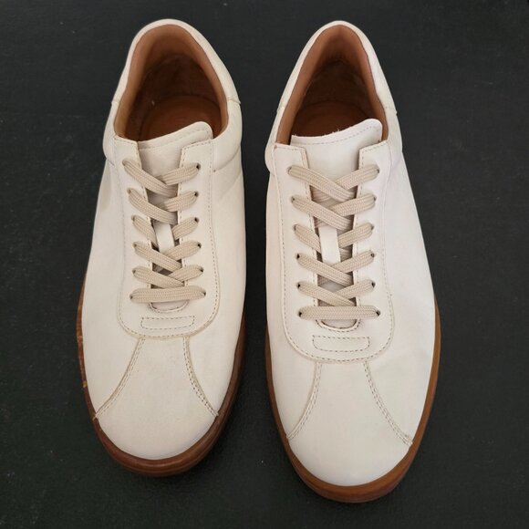$295-Gentle Souls by Kenneth Cole GMS0002LE Men's White Nyle Sneakers Size 8.5 M